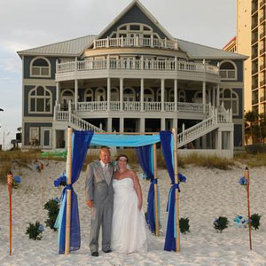 beach wedding orange beach by Beach Weddings Alabama