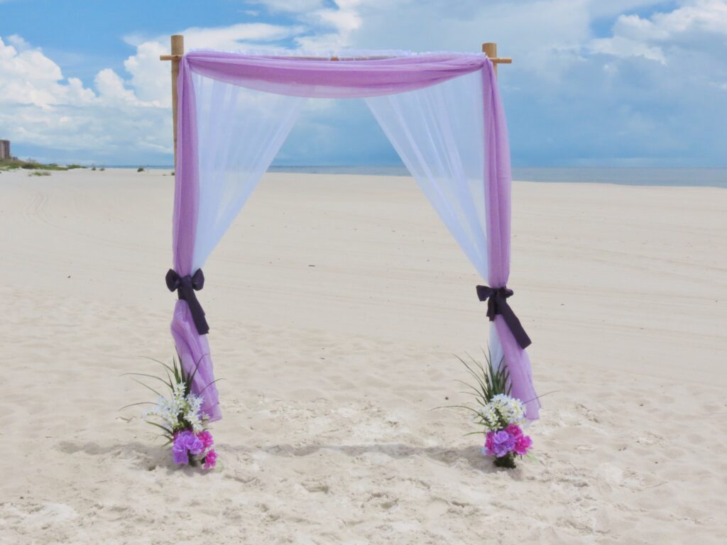 Gulf Shores Wedding packages, choose your colors by Beach Weddings Alabama