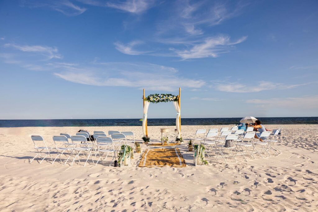 Beach Wedding Setup