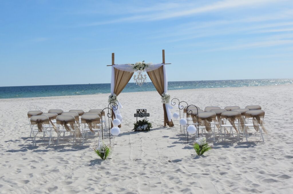 Choose your colors Wedding Ceremony by Beach Weddings Alabama