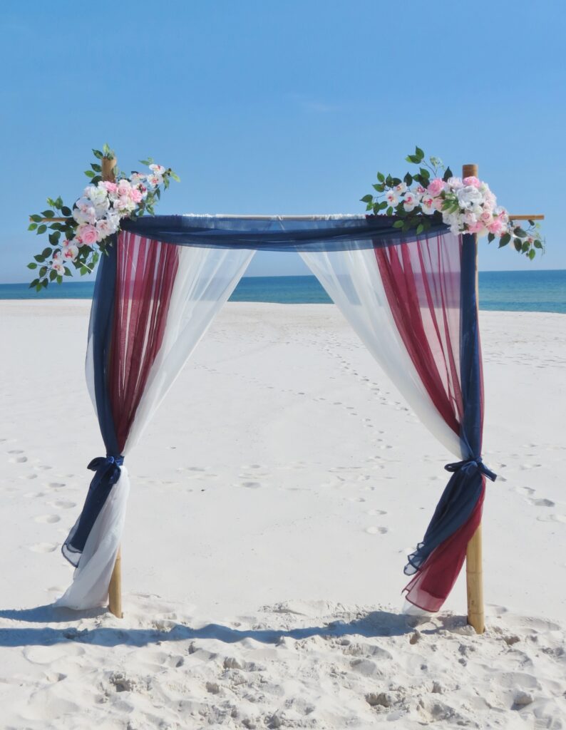 Themed Beach Weddings, custom weddings, beach weddings on the beach