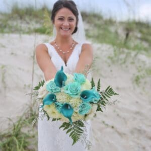 Seafoam Bridal bouquet by Beach Weddings Alabama