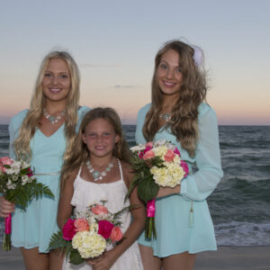 Bridesmaids bouquets by Beach Weddings Alabama