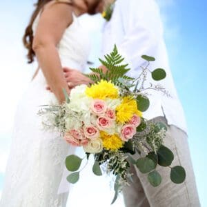 Handmade fresh flower bouquets by Beach Weddings Alabama