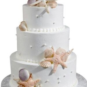 3 tier seashell cake