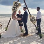 Triangle Beach Wedding by Beach Weddings Alabama