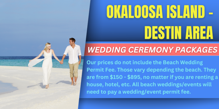 Destin beach wedding permits
