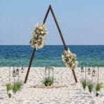 Triangle boho weddings by Beach Weddings Alabama